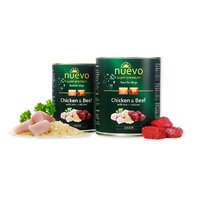 NUEVO dog Junior Chicken & Beef - konzerva z kuracieho a hovädzieho mäsa 800 g